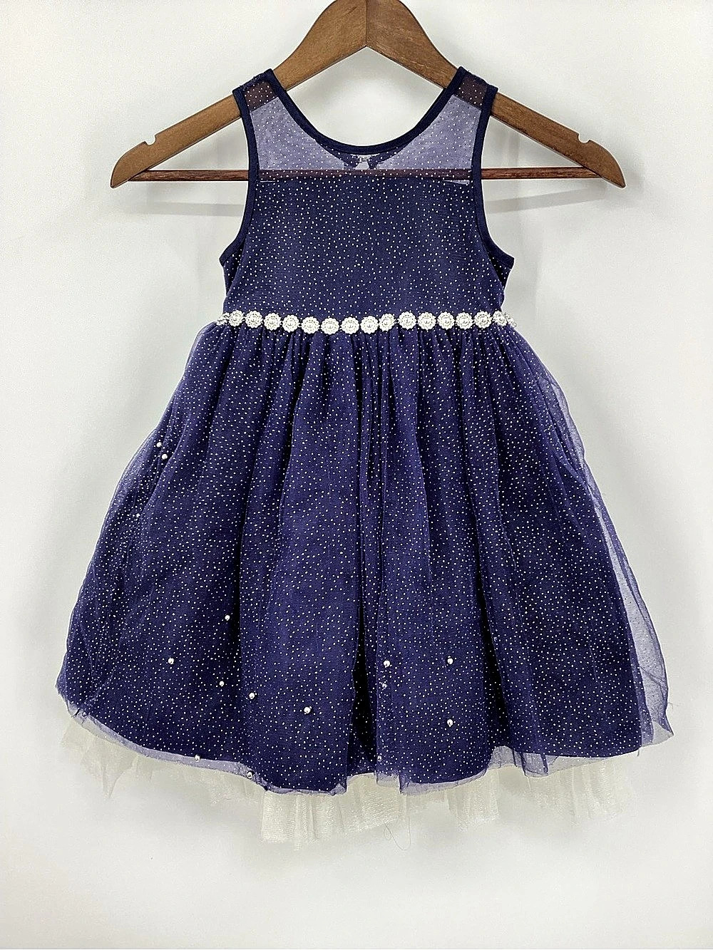 Princess Girls Size 4 Blue Formal Dress
